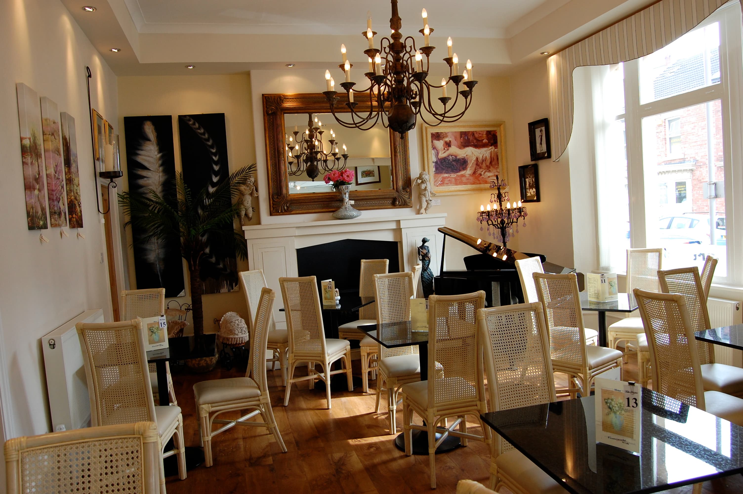 Art Cafe menu and afternoon tea